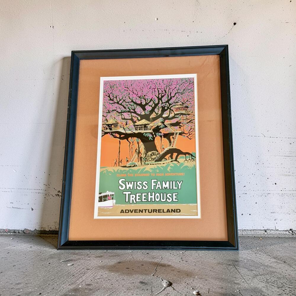 Swiss Family Treehouse Framed Print Double Matte 19x15
